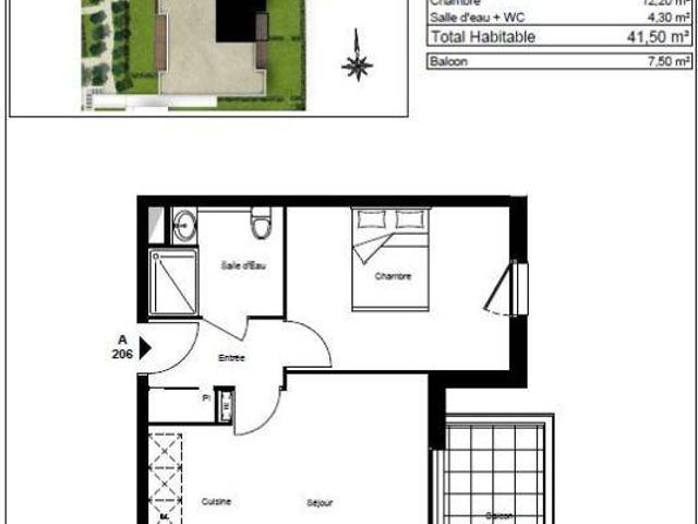 Appartement T2 41.5m2 à louer à Brignoles | Pichet
