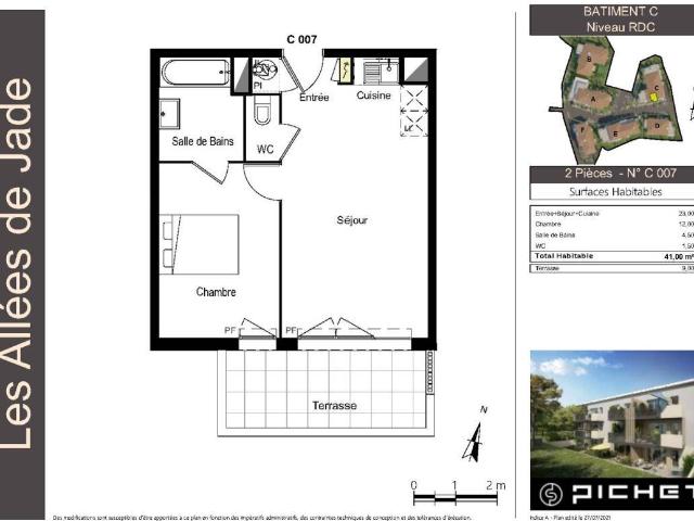 Appartement T2 41m2 à louer à Draguignan | Pichet