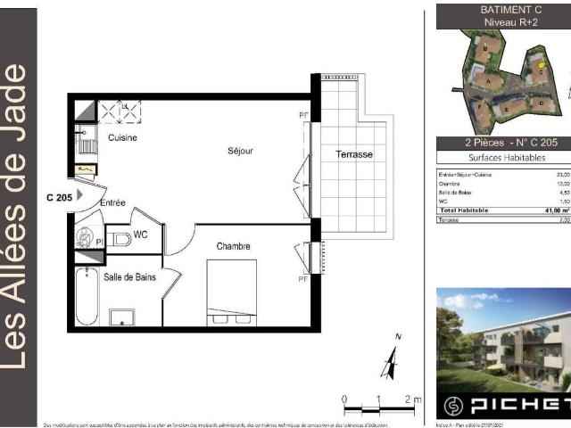 Appartement T2 41m2 à louer à Draguignan | Pichet