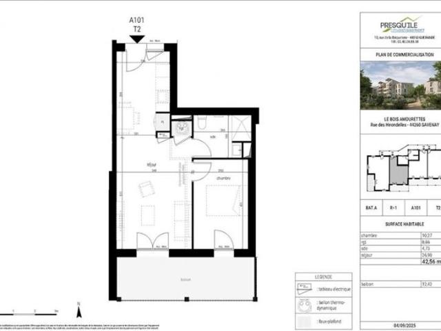 Appartement T2 42.56