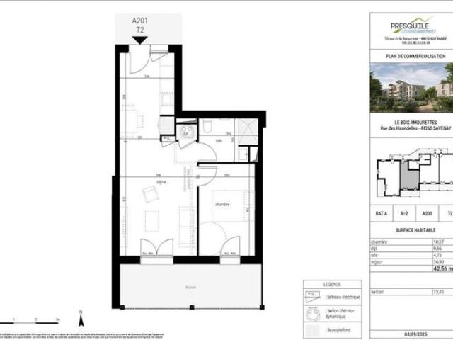 Appartement T2 42.56