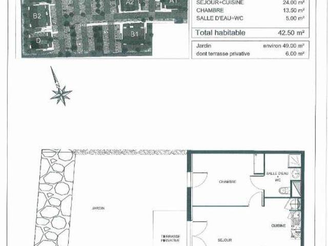 Appartement T2 42.5m2 à louer à Montussan | Pichet