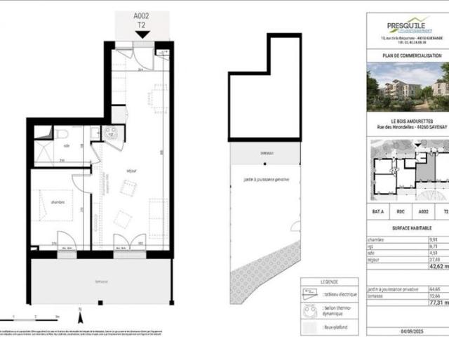 Appartement T2 42.62