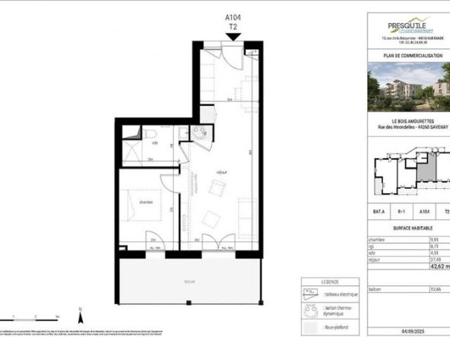 Appartement T2 42.62