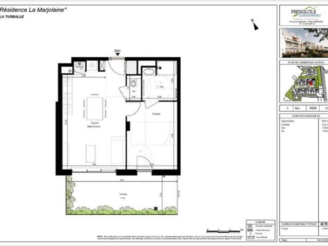 Appartement T2 42.7