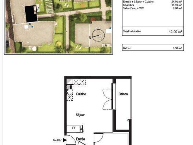 Appartement T2 42m2 à louer à Bondoufle | Pichet