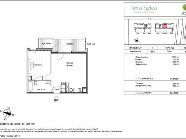 Appartement T2 44.6m2 à louer à Bègles | Pichet