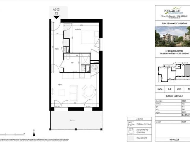 Appartement T2 44.05