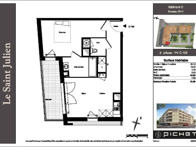 Appartement T2 44m2 à louer à Cavaillon | Pichet