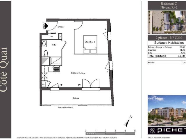 Appartement T2 44m2 à louer à Creil | Pichet