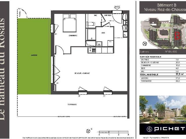 Appartement T2 57.5m2 à louer à Saint malo | Pichet