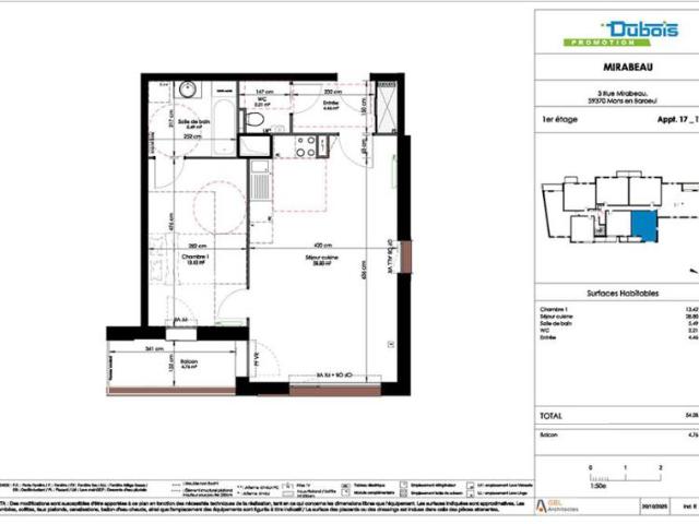 Appartement T2 54.38