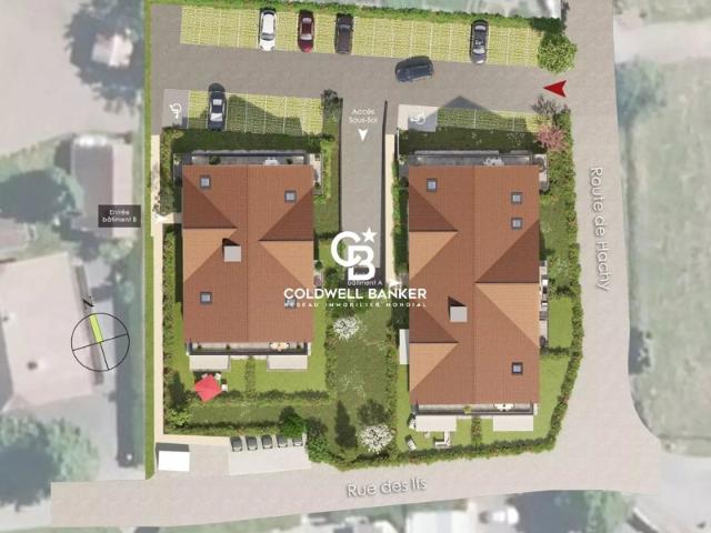 Appartement T2, 1 chambre, jardin, 47m² Thyez