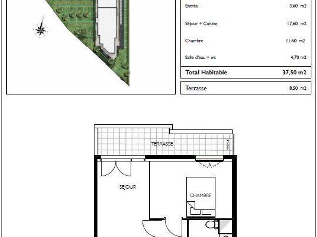 Appartement T2 37.5m2 à louer à Lucé | Pichet