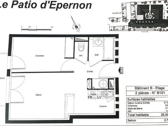 Appartement T2 35m2 à louer à Angoulême | Pichet