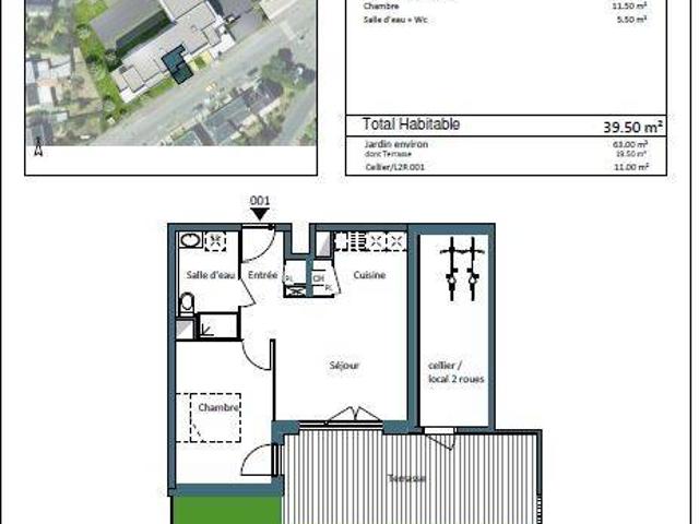Appartement T2 39.5m2 à louer à Saint nazaire | Pichet