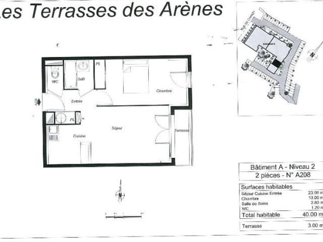 Appartement T2 39.86m2 à louer à Périgueux | Pichet