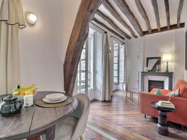 Appartement T2 à louer aux Archives, Paris