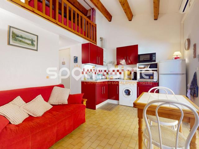 Appartement T2 avec mezzanine, terrasse et parking à vendre. 31m² Agde Cap d'Agde