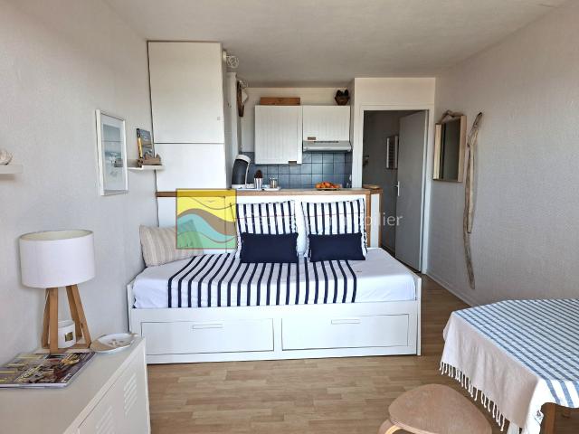 Appartement T2 de 29 m2 RDC vue océan