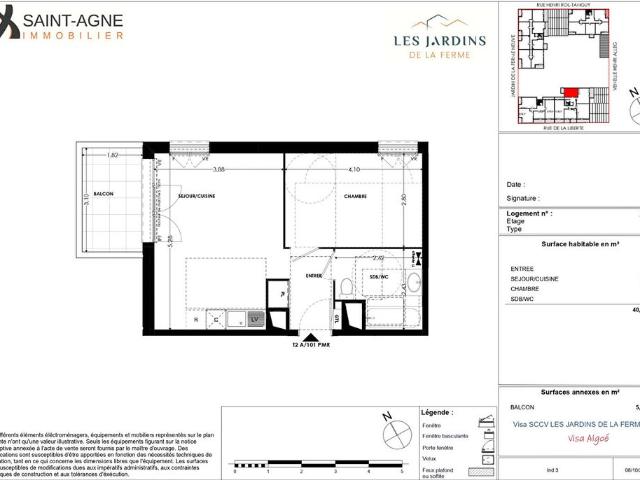 Appartement T2 GRIGNY à louer