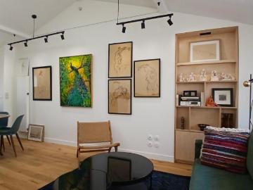Appartement T2 lumineux meublé refait par architecte à Petit Bayonne