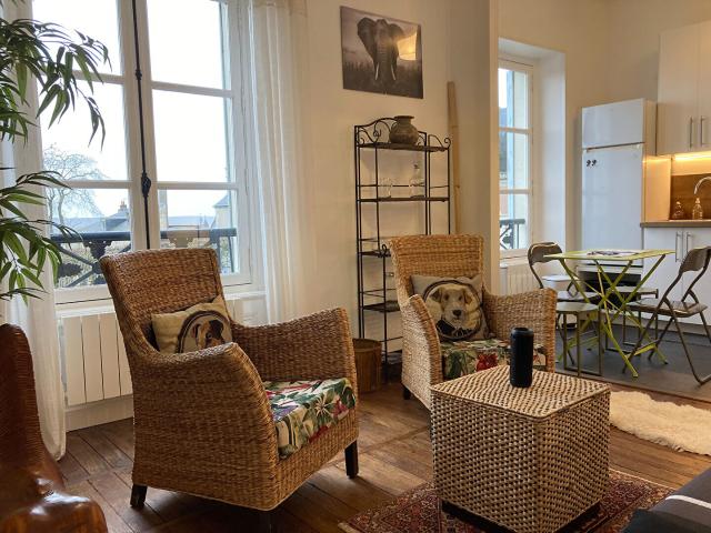 APPARTEMENT T2 MEUBLE A LOUER EN COURTE DUREE A BLOIS BELLES PRESTATIONS VUE SUR CHÂTEAU & LOIRE