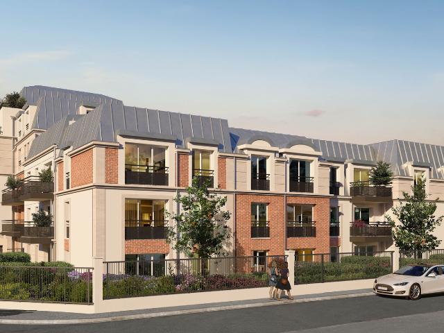 appartement T2 neuf à vendre BEZONS 95, surface habitable 43.62 m2 + terrasse 10.89 m2 + parking s sol