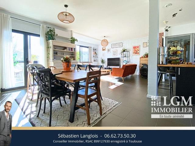 Appartement T3/4 type maison avec jardin privatif – Colomier. 122m² Colomiers