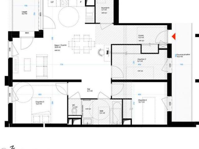 Appartement T4 85.3