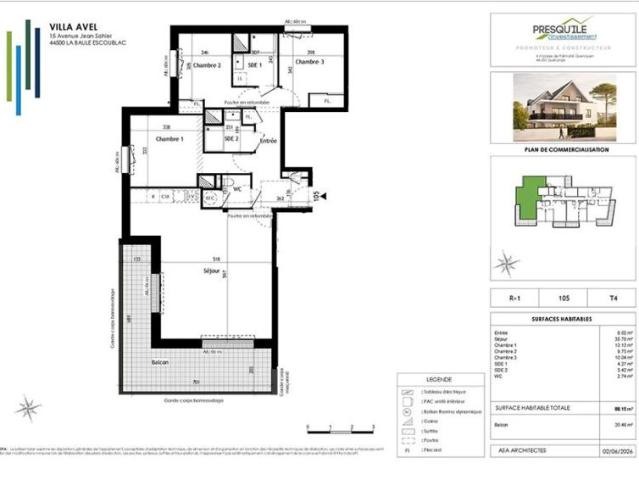 Appartement T4 88.15