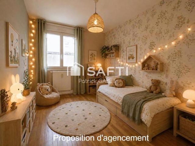 Appartement T4 à vendre – Quartier Maladière – Lumineux, calme avec balcon, cave, grenier et box fermé