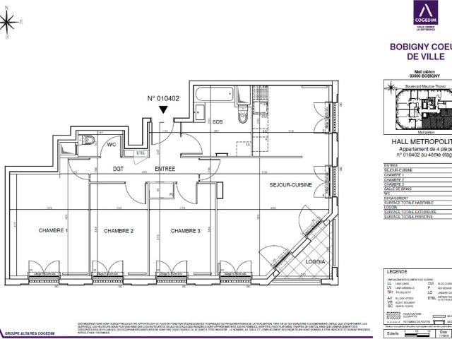 Appartement T4 BOBIGNY à louer