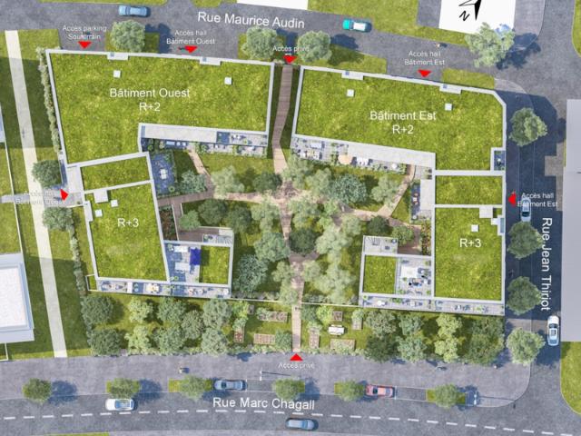 Appartement T4 de 77 m2 avec 23 m2 de terrasse