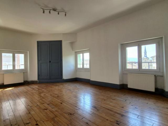Appartement T4 de 92 m2 à louer à Romans sur Isère Vue panoramique sur la Tour Jacquemart et le Vercors