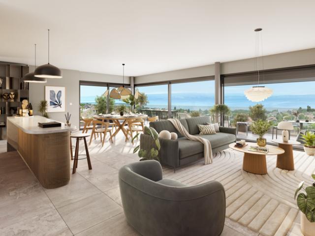 Appartement T4 d'exception avec vue panoramique sur le Lac
