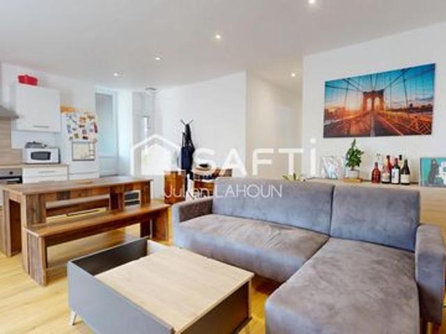 Appartement T4 rénové – Vendu meublé – Investissement locatif + parking