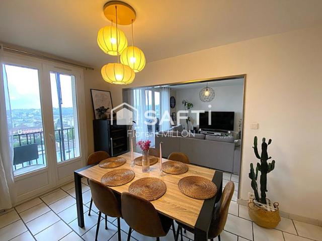 Appartement T4 sans travaux avec vue imprenable