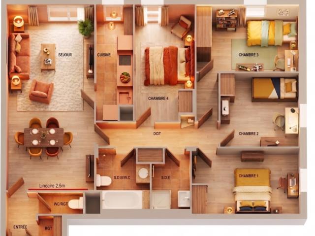 Appartement T5 à La Courneuve