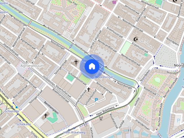 Appartement te huur: Noordsingel 58 B 3032 BG Rotterdam