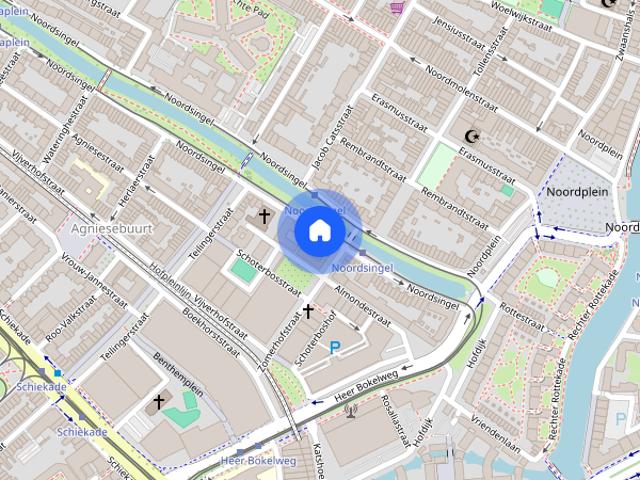 Appartement te huur: Noordsingel 58 B 3032 BG Rotterdam