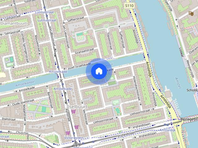 Appartement te huur: Amstelkade 15 H 1078 AB Amsterdam