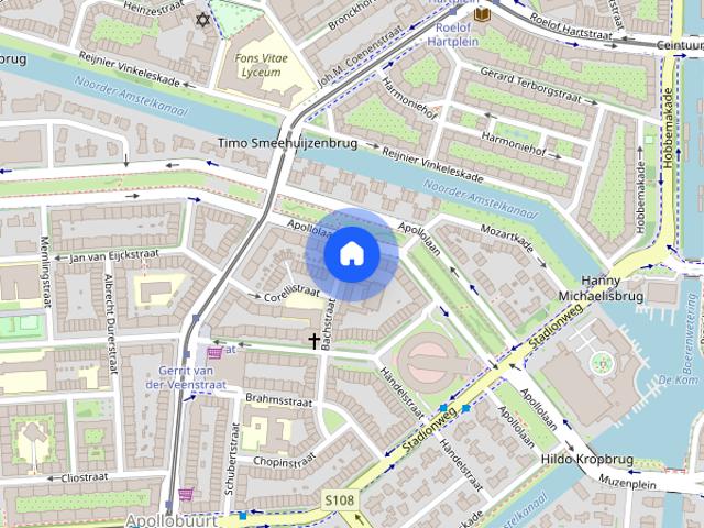 Appartement te huur: Bachstraat 1 H 1077 GD Amsterdam