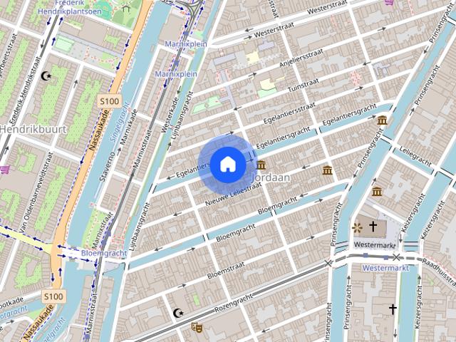 Appartement te huur: Egelantiersgracht 155 A 1015 RG Amsterdam
