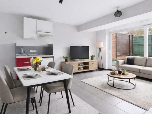 Appartement te huur in Moeskroen voor € 675 met 1 slaapkamer