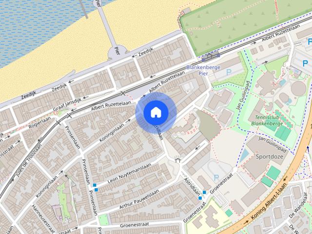 Appartement te huur in Blankenberge voor € 825 met 2 slaapkamers
