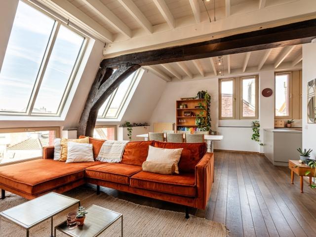 Duplex te huur in Gent met 2 slaapkamers