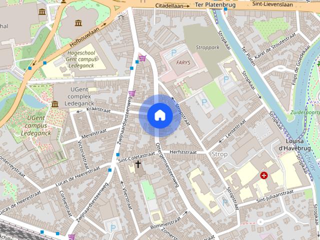 Appartement te huur in Gent voor € 1.200 met 3 slaapkamers