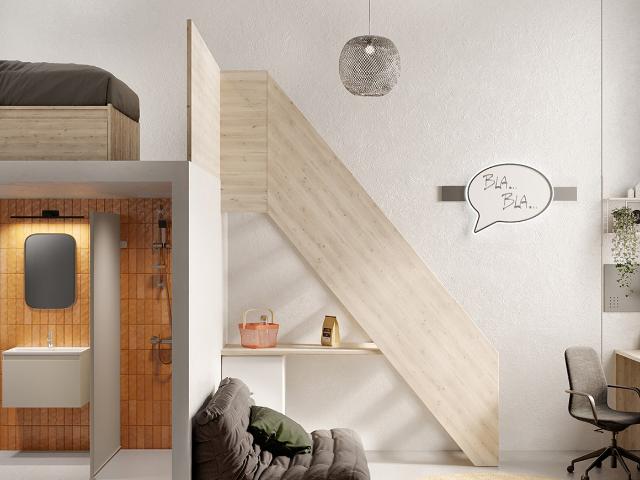 Appartement te huur in Luik met 1 slaapkamer