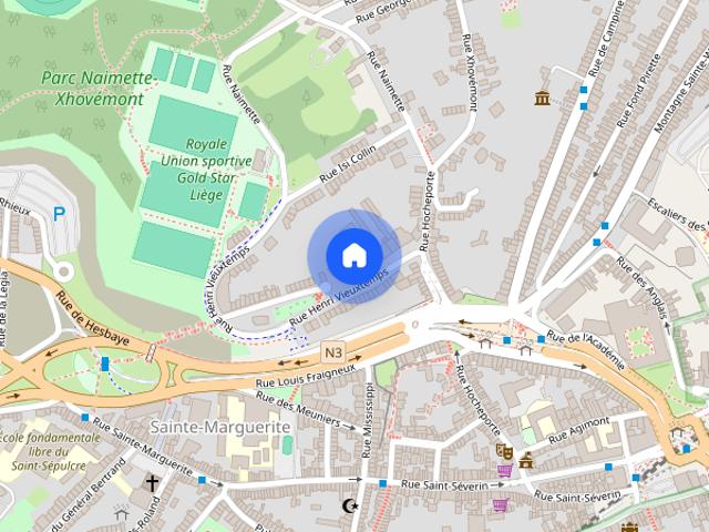 Appartement te huur in Liège voor € 1.200 met 2 slaapkamers